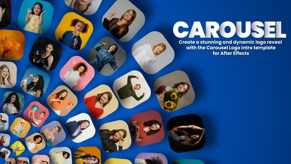 Minimal Carousel Logo Intro Elegant Opener（263431）-技能树